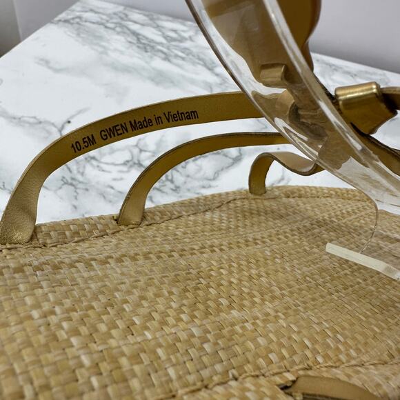 Sam Edelman 10.5 Gwen Gold Gladiator Sandal - Picture 8 of 9